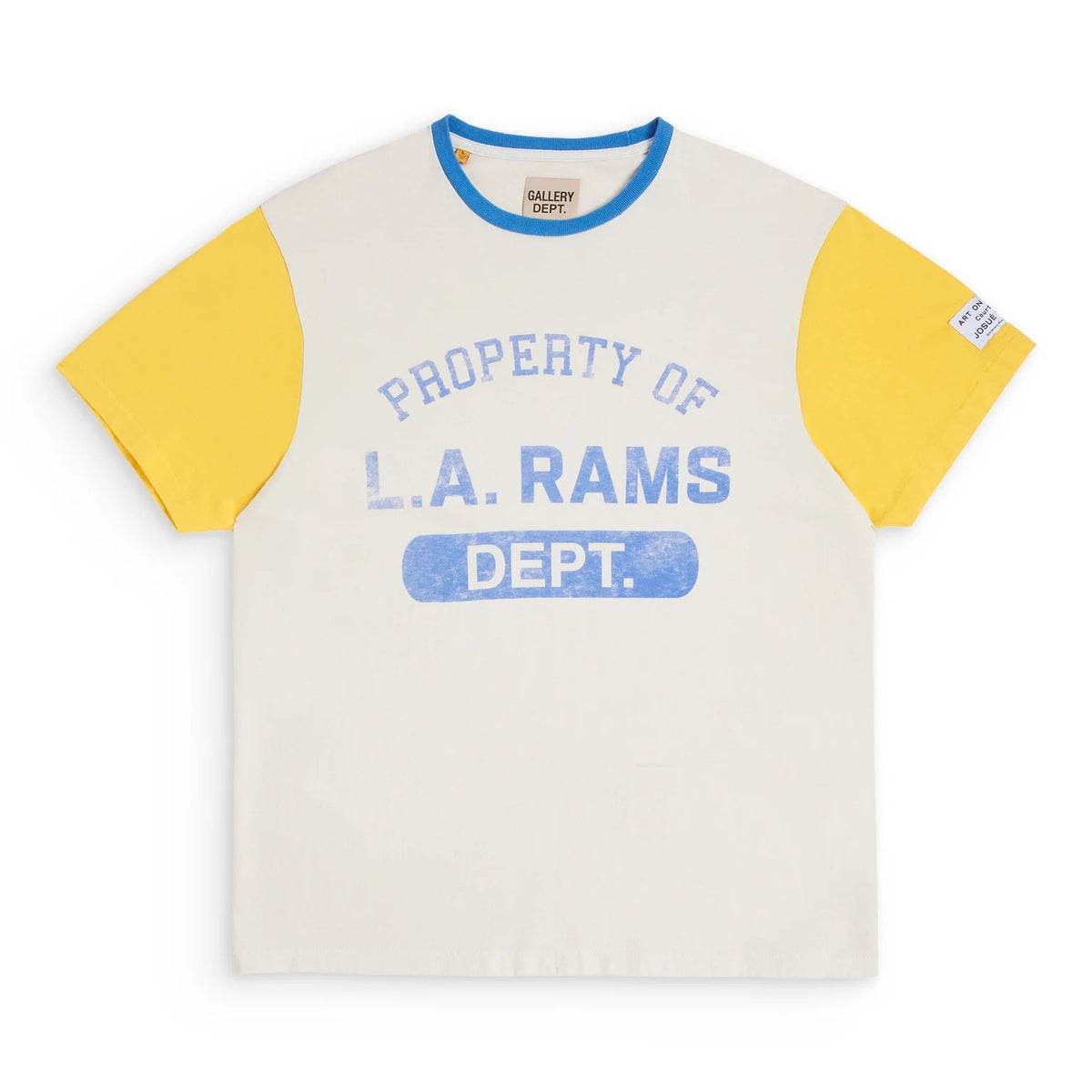 GALLERY DEPT. T-SHIRT L.A. RAMS RINGER – Crème