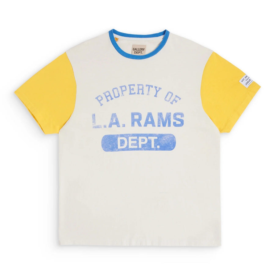 GALLERY DEPT. T-SHIRT L.A. RAMS RINGER – Crème