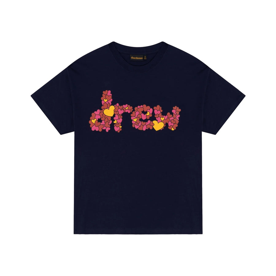 DREW HOUSE T-SHIRT FLORAL LOGO – Marine