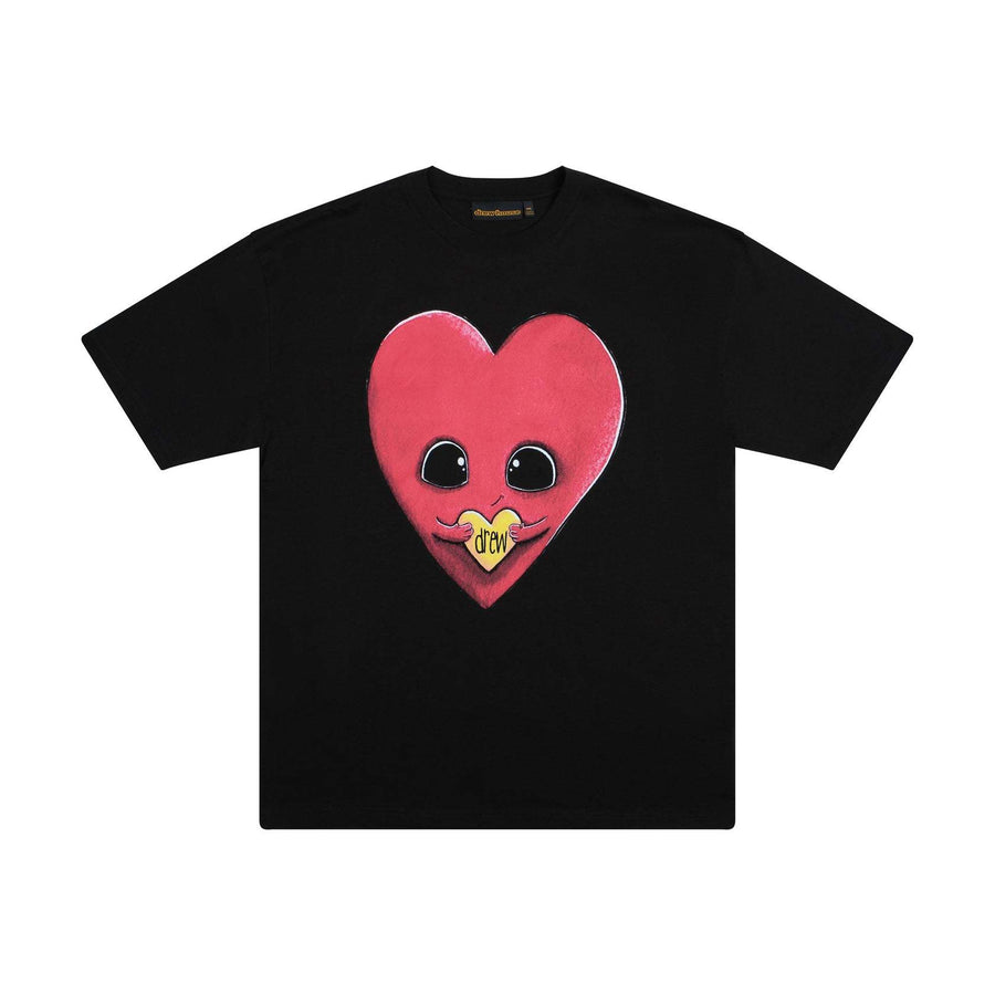 DREW HOUSE T-SHIRT HEART FACE – Noir