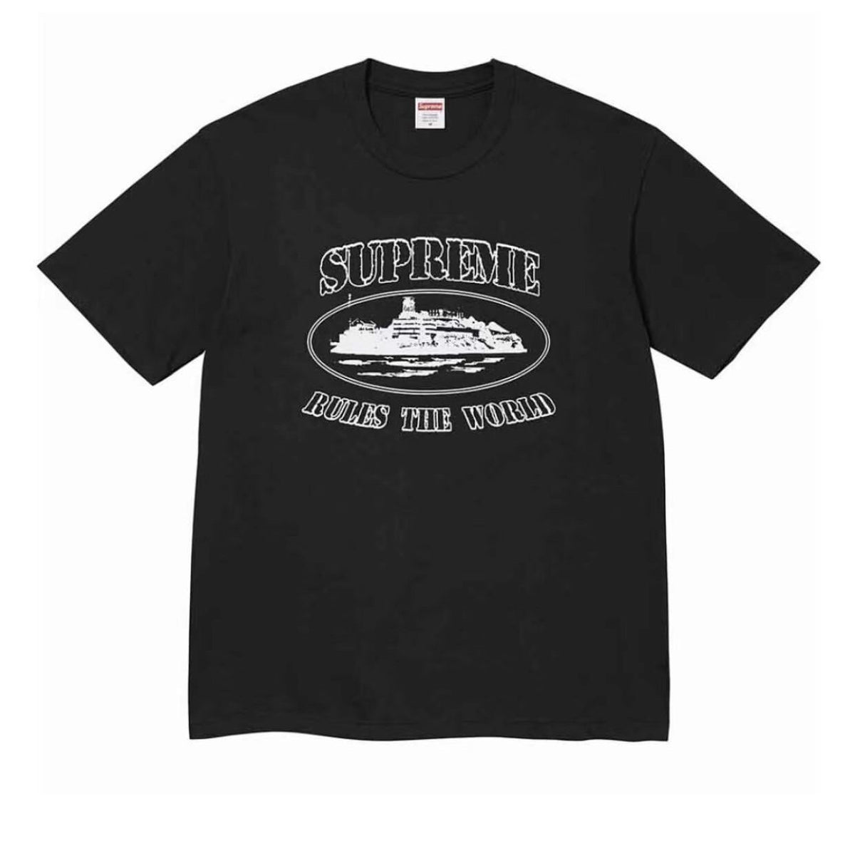 SUPREME T-SHIRT RULES THE WORLD – Noir