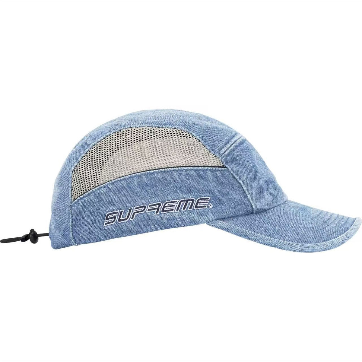 SUPREME MESH PANEL CAMP CAP mesh bleu cote.jpg