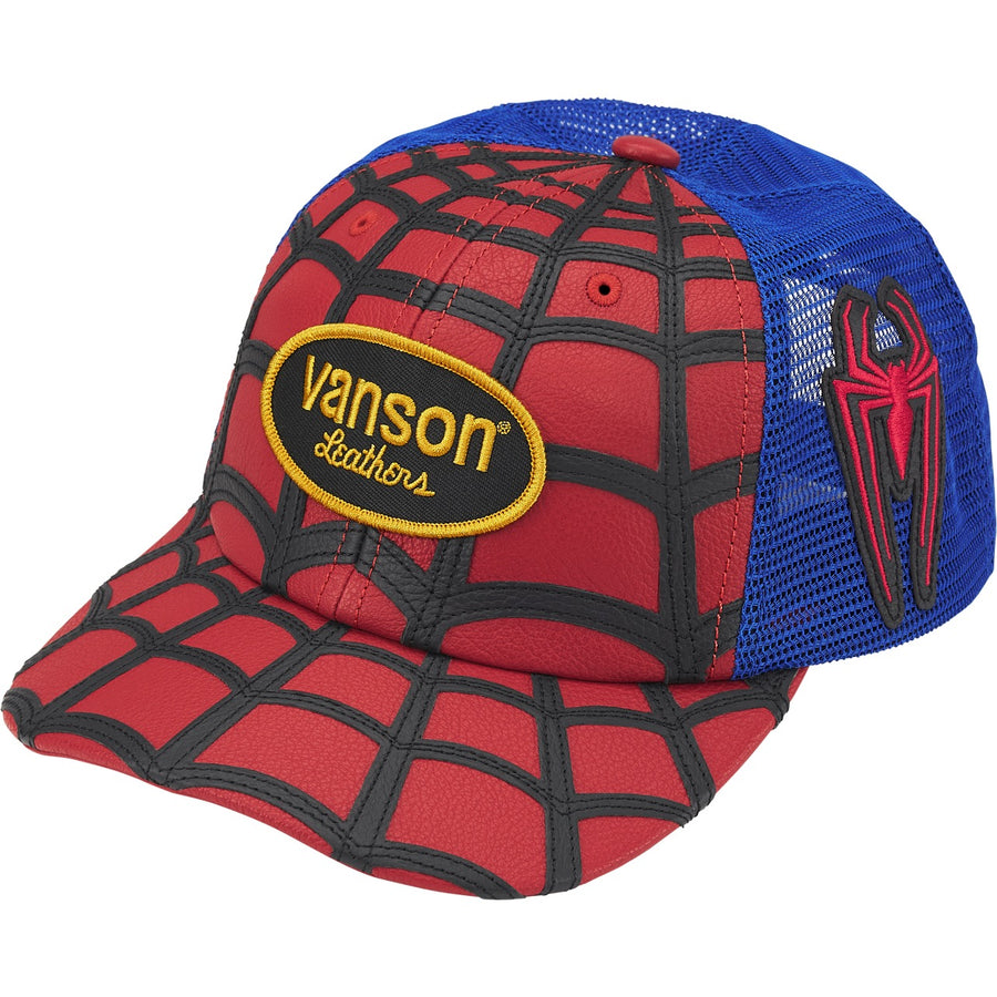 SUPREME X VANSON SPIDER WEB TRUCKER CAP spider rouge face_0ff89026 5e0d 413c b63e 092de910994c.jpg