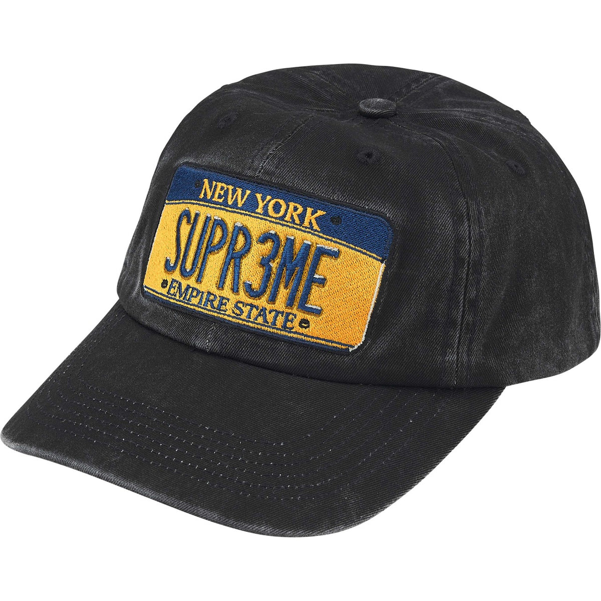Casquette Supreme noir vue avant