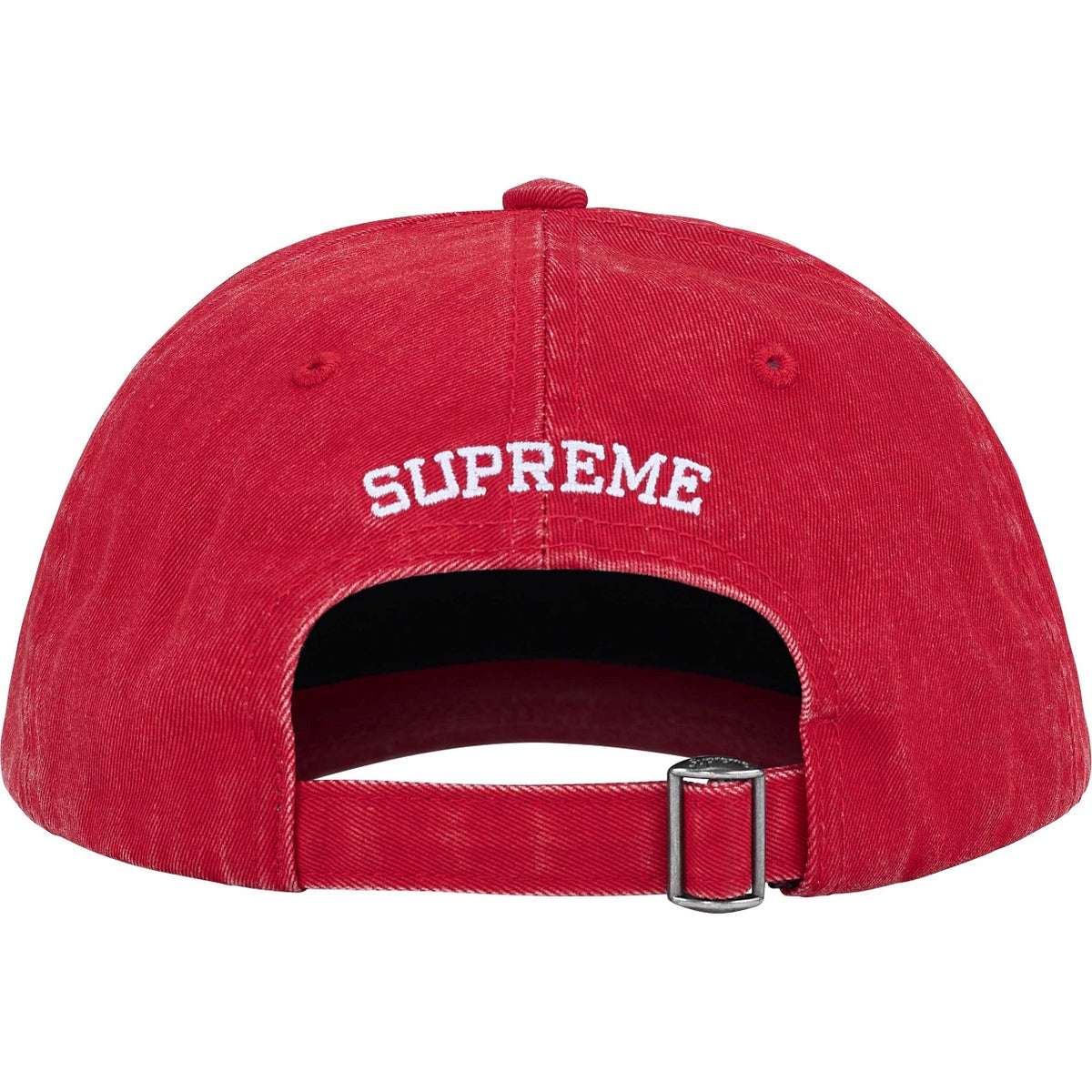 Casquette Supreme rouge vue arriere