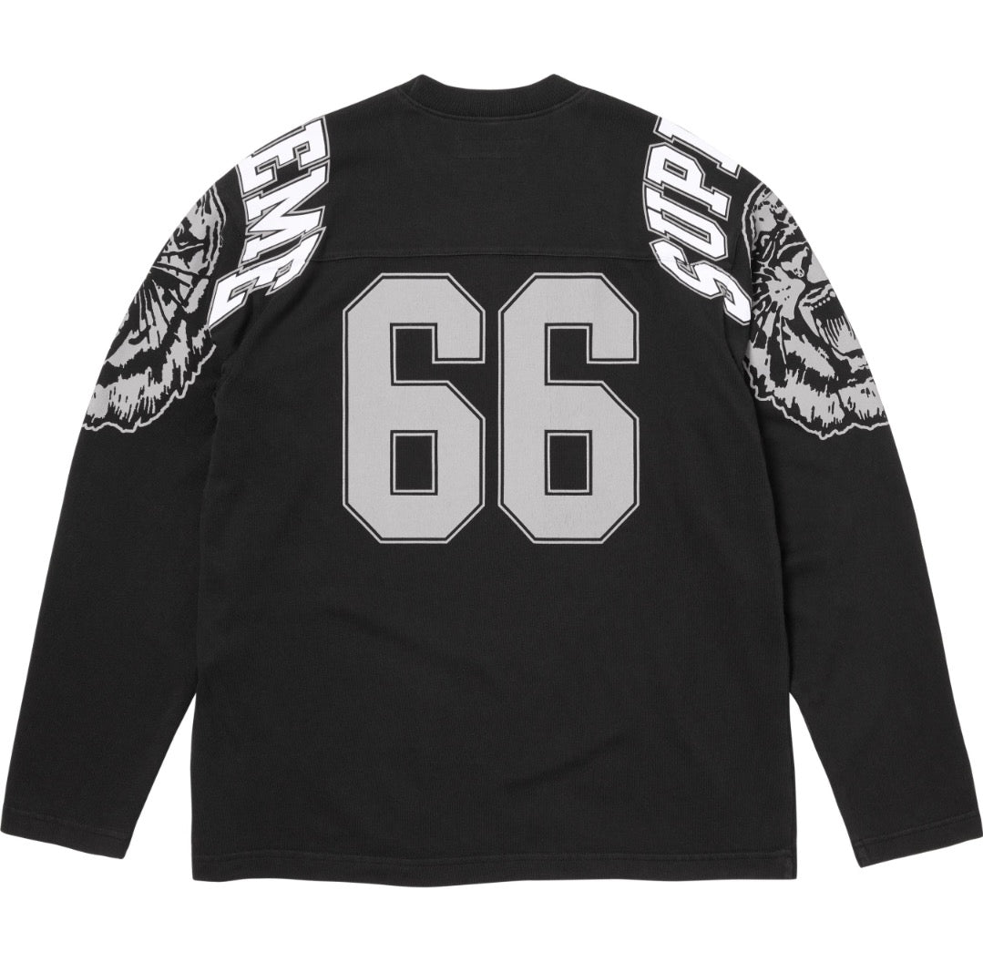SUPREME 66 LONG SLEEVE JERSEY supreme-66-noir-dos