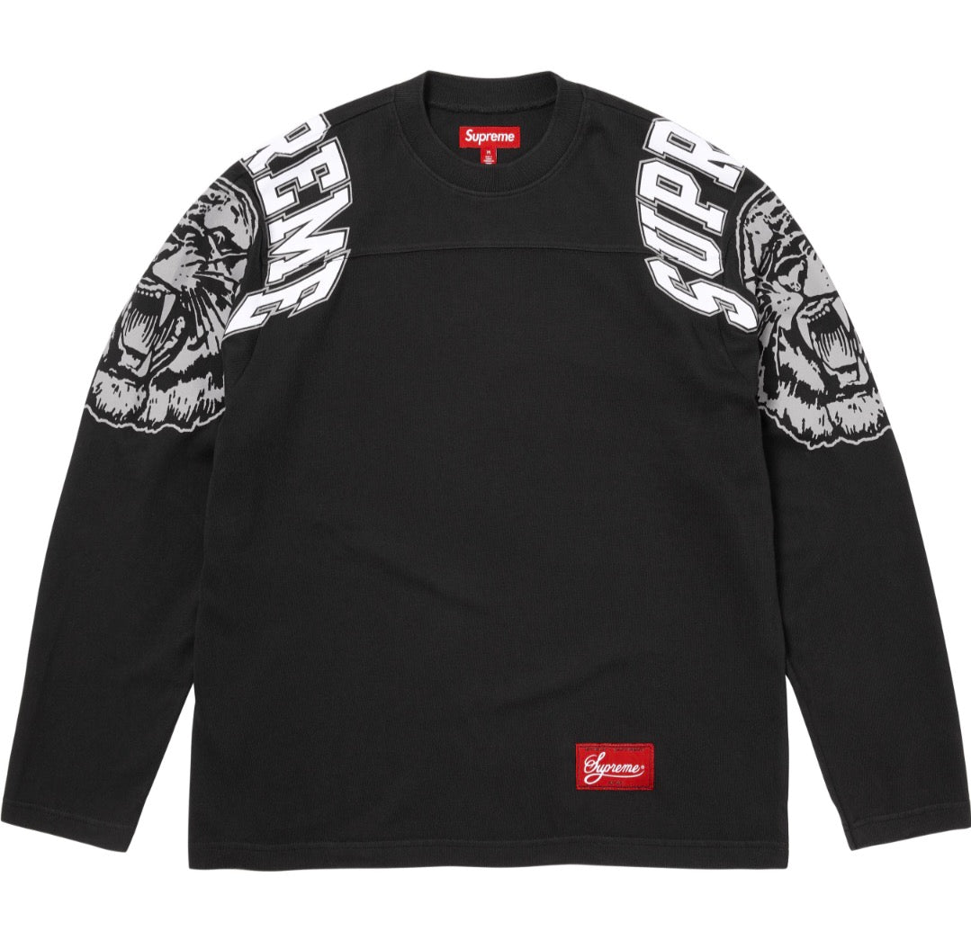 SUPREME 66 LONG SLEEVE JERSEY supreme-66-noir-face