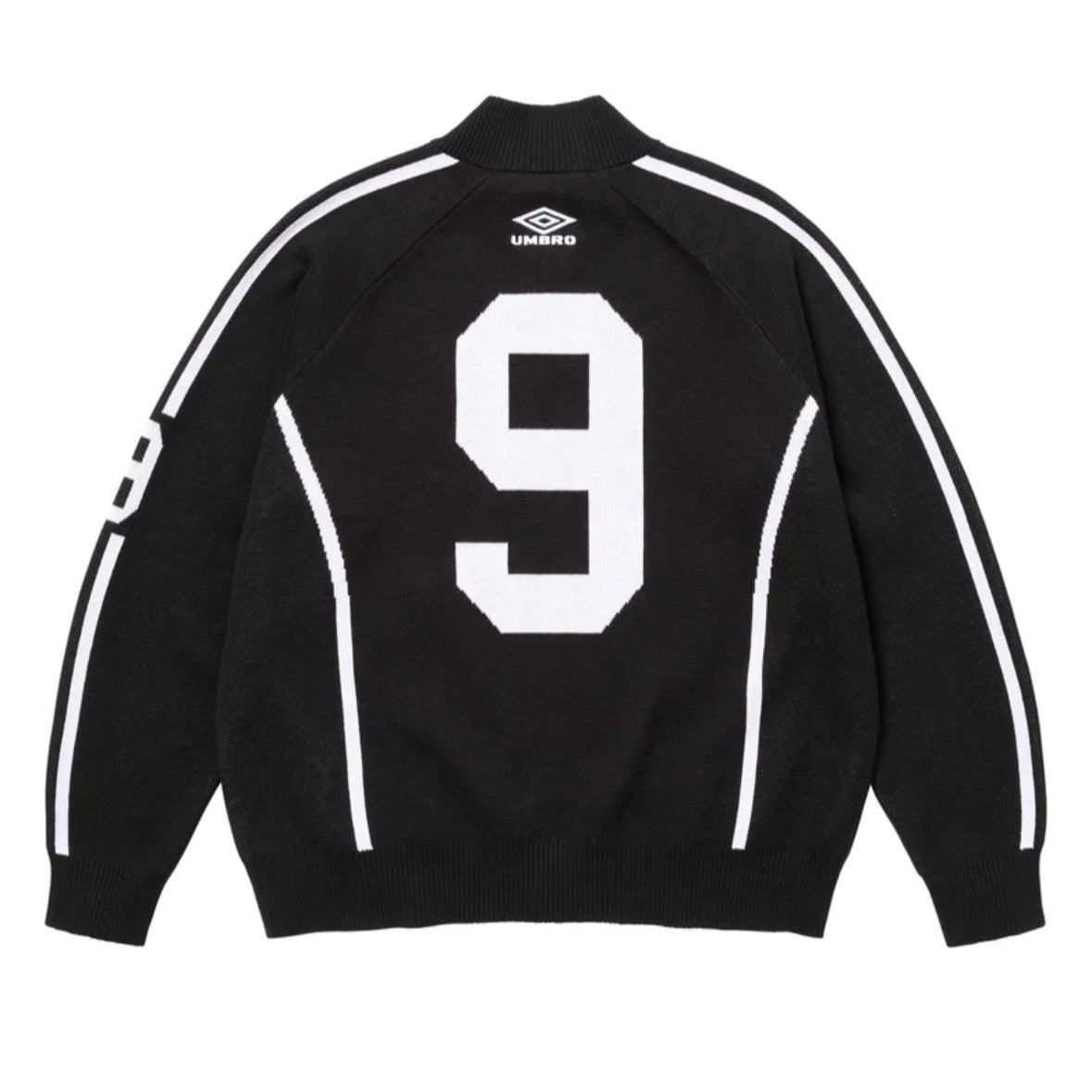 SUPREME X UMBRO ZIP-UP KNIT umbro-noir-arriere
