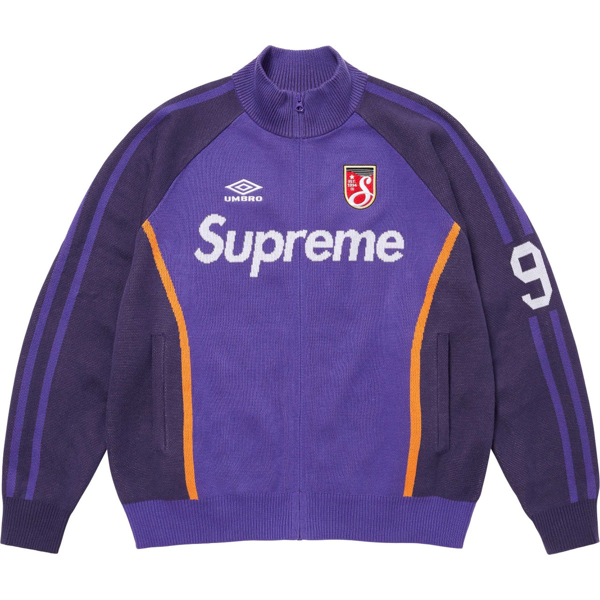 SUPREME X UMBRO ZIP-UP KNIT umbro-violet-avant