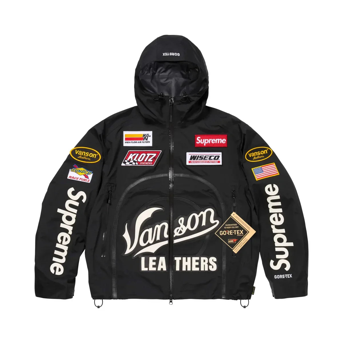 Supreme x Vanson Leathers GORE-TEX – noir-face
